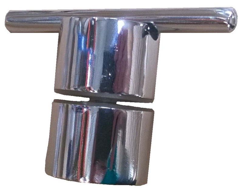 Zuhanykabin fogantyú - egy furatos, króm, kerek, pálcikás